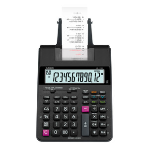 Casio HR170R Printing Calculator, Black/Red Print, 2 Lines/Sec (CSOHR170RC) View Product Image