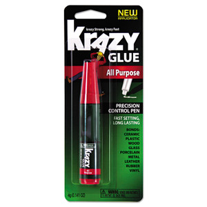 Krazy Glue All Purpose Krazy Glue, 0.14 oz, Dries Clear (EPIKG82948MR) View Product Image