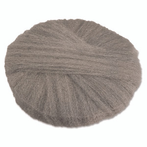 GMT Radial Steel Wool Pads, Grade 2 (Coarse): Stripping/Scrubbing, 17" Diameter, Gray, 12/Carton View Product Image