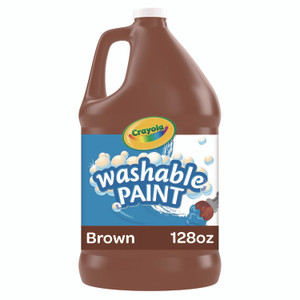 Crayola Washable Paint, Brown, 1 gal Bottle CYO542128007 View Product Image