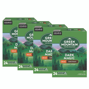 Green Mountain Coffee Dark Magic Decaf Extra Bold Coffee K-Cups, 96/Carton View Product Image