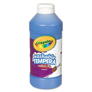 Crayola Artista II Washable Tempera Paint, Blue, 16 oz Bottle (CYO543115042) View Product Image