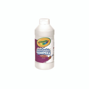 Crayola Artista II Washable Tempera Paint, White, 32 oz Bottle View Product Image
