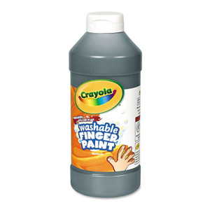 Crayola Washable Fingerpaint, Black, 16 oz Bottle View Product Image