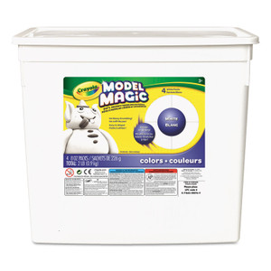 Crayola Model Magic Modeling Compound, 8 oz Packs, 4 Packs, White, 2 lbs View Product Image