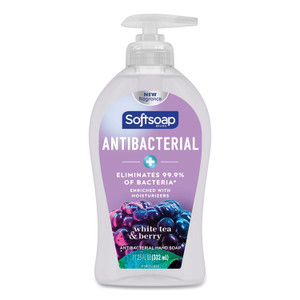 Softsoap Antibacterial Hand Soap, White Tea and Berry Fusion, 11.25 oz Pump Bottle (CPC44573EA) View Product Image
