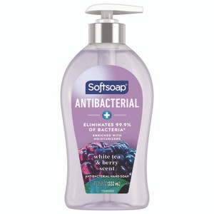 Softsoap Antibacterial Hand Soap, White Tea and Berry Fusion Scent, 11.25 oz View Product Image
