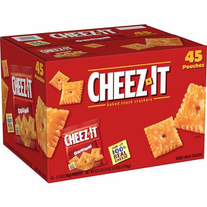 Cheez-It Cheez-It Baked Snack Crackers - Low Fat - Cheese - 1 Serving Pouch - 1.50 oz Bag Product Image 