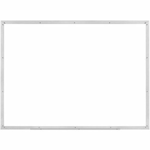 Lorell Dry-erase Board - 48" (4 ft) Width x 36" (3 ft) Height - White Styrene Surface - White Aluminum Frame - Rectangle Product Image 