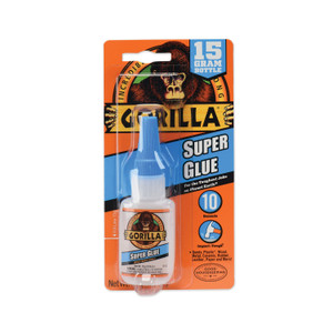 Gorilla Super Glue, 0.53 oz, Dries Clear (GOR7805003) View Product Image