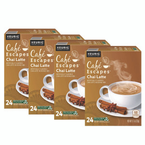 Caf Escapes Chai Latte K-Cups, 96/Carton View Product Image