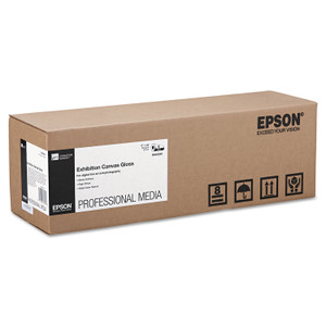 Epson Exhibition Canvas, 22 mil, 17" x 40 ft, Glossy White (EPSS045242) View Product Image
