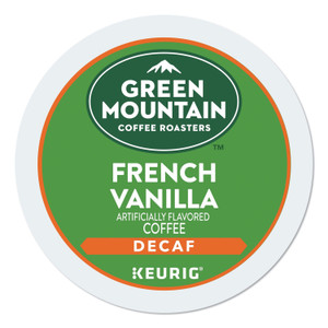 Green Mountain Coffee French Vanilla Decaf Coffee K-Cups, 96/Carton (GMT7732CT) View Product Image