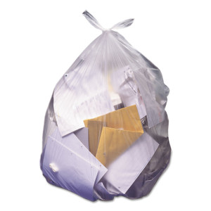 Heritage High-Density Waste Can Liners, 60 gal, 22 mic, 38" x 60", Natural, 25 Bags/Roll, 6 Rolls/Carton (HERZ7660WNR01) View Product Image