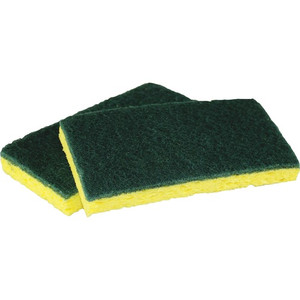 Impact Cellulose Scrubber Sponge - 0.9" Height x 3.2" Width x 6.3" Length - 5/Pack - 8 / Carton - Cellulose Product Image 