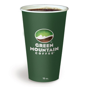 Green Mountain Coffee Paper Hot Cups, 16 oz, Green Mountain Design, Multicolor, 1,000/Carton (GMT93768) View Product Image