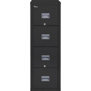 Patriot By Fireking Insulated Fire File, 1-Hour Fire Protection, 4 Letter-Size File Drawers, Black, 17.75" X 31.63" X 52.75" (FIR4P1831CBL) View Product Image