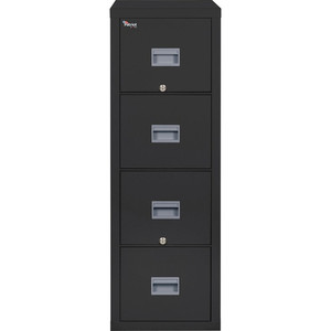 Patriot By Fireking Insulated Fire File, 1-Hour Fire Protection, 4 Letter-Size File Drawers, Black, 17.75" X 31.63" X 52.75" (FIR4P1831CBL) View Product Image