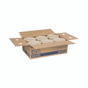 Georgia Pacific Professional Pacific Blue Ultra Paper Towels, 1-Ply, 7.87" x 1,150 ft, Natural, 6 Rolls/Carton View Product Image