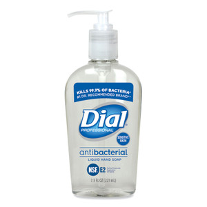 Dial Professional Antibacterial Liquid Hand Soap for Sensitive Skin, Floral, 7.5 oz Pump, 12/Carton (DIA82834) View Product Image