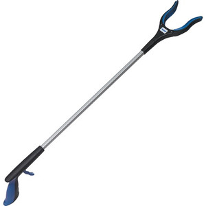 Ettore Grip 'n Grab Multipurpose Pickup Tool - 32" Reach - Articulating Head, Rust Proof, Comfortable Handle, Comfortable Handle - Rubber, Aluminum, Plastic - Blue Product Image 