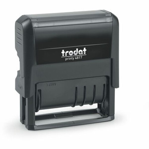 Trodat 12-Message Business Stamp - Message Stamp - ANSWERED, BACKORDERED, CANCELLED, BILLED, RECEIVED, CHARGED, CHECKED, DELIVERED, ENTERED, PAID, SHIPPED, ... - 0.38" Impression Width - 10000 Impression(s) - Black Product Image 