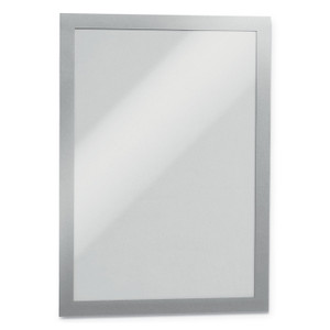 Durable DURAFRAME Sign Holder, 8.5 x 11, Silver Frame, 2/Pack (DBL476823) View Product Image