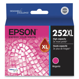 Epson T252XL320-S (252XL) DURABrite Ultra High-Yield Ink, 1,100 Page-Yield, Magenta View Product Image