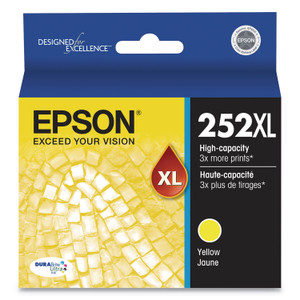 Epson T252XL420-S (252XL) DURABrite Ultra High-Yield Ink, 1,100 Page-Yield, Yellow View Product Image