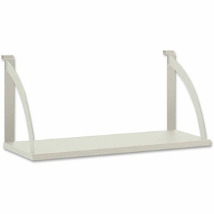 HON Verse HBV-VSH24 Shelf - x 24" Width x 12.8" Depth - Finish: Light Gray - Durable - For Workstation, Book, Binder, Office Product Image 