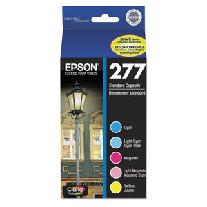 Epson T277920-S (277) Claria Ink, 360 Page-Yield, Cyan/Light Cyan/Light Magenta/Magenta/Yellow View Product Image