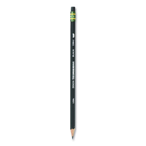 Ticonderoga Pencils, HB (#2), Black Lead, Black Barrel, Dozen View Product Image