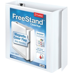Cardinal FreeStand Easy Open Slant-D Ring Binder - 3" Binder Capacity - Letter - 8 1/2" x 11" Sheet Size - 675 Sheet Capacity - 3" Spine Width Product Image 