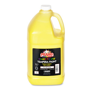 Prang Ready-to-Use Tempera Paint, Yellow, 1 gal Bottle View Product Image