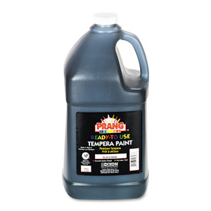 Prang Ready-to-Use Tempera Paint, Black, 1 gal Bottle View Product Image