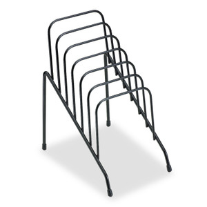 Fellowes Wire Step File Jr., 6 Sections, DL to A5 Size Files, 4.38" x 6.5" x 7.75", Black View Product Image