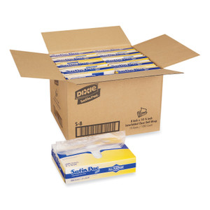 Dixie Satin-Pac High Density Polyethylene Film Sheets, 8 x 10.75, 1,000/Pack, 10 Packs/Carton (DXES8) View Product Image