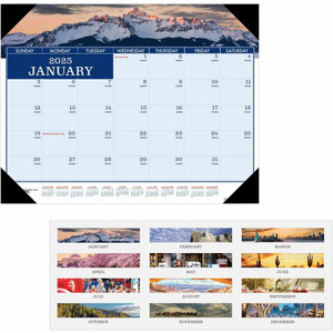 House of Doolittle Recycled Americana Monthly Desk Pad - Julian Dates - Monthly - 12 Month - January 2026 to December 2026 - 1 Month Single Page Layout Product Image 