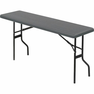 Iceberg IndestrucTable TOO 1200 Series Foldlng Table - Rectangle Top - Contemporary Style - 250 lb Capacity - 72" Table Top Length x 18" Table Top Width - 29" Height Product Image 