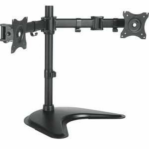 Kantek MA225 Mounting Arm for Monitor, Display - Black - Height Adjustable - 2 Display(s) Supported - 27" Screen Support - 18 lb Load Capacity Product Image 
