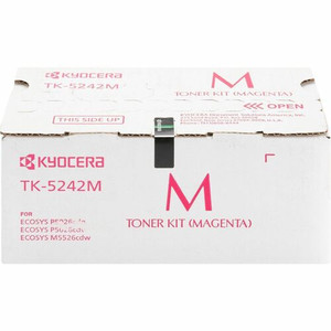 Kyocera TK-5242M Original Laser Toner Cartridge - Magenta - 1 Each Product Image 