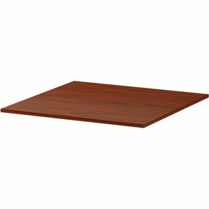 Lorell Essentials Modular Conference Tables - 47" Width x 47" Thickness x 1" Length - Band Edge - Mahogany Table Top - Modular, Eco-friendly - For Meeting, Office Product Image 