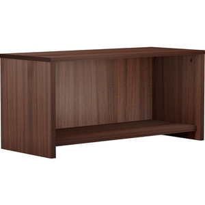 Lorell Essentials Series Wall-Mount Hutch - 17" Height x 36" Width x 15" Depth, x 1" Thickness Bottom Panel, x 1" Thickness Side Panel, x 0.6" Thickness Back Panel - Band Edge - Material: Laminate - Finish: Espresso Laminate Product Image 