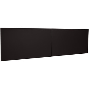 Lorell Fortress Modular Series Stack-On Hutch Door Kit - 60" Width - Lockable, Reinforced - Steel - Black Product Image 