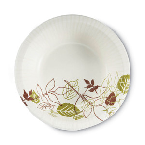 Dixie Pathways Heavyweight Paper Bowls, 20 oz, White/Green/Burgundy, 125/Pack (DXESX20PATHPK) View Product Image