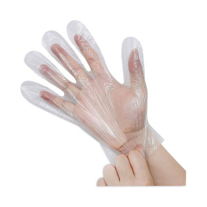 AbilityOne - Gloves, Food Service, Stretch Hybrid Lightweight, Disposable, Clear, Large, BX/200 - (8415-01-692-2644) (8415016922644) Product Image 