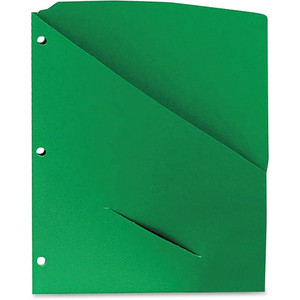 Pendaflex Letter Recycled Project File - 8 1/2" x 11" - 11 pt. - Green - CD Holder, Punched - 10% Recycled Product Image 