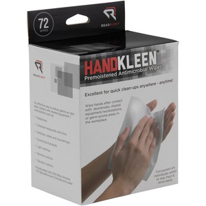 Read Right Handkleen Wipes - 5" Width x 7" Length - White Product Image 