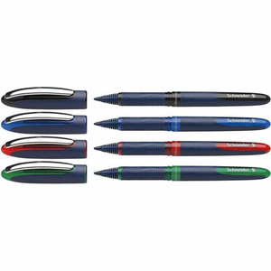 Schneider One Business Rollerball - Black, Red, Blue, Green Ink - Writing, Document Product Image 