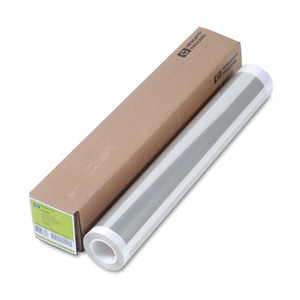 HP DesignJet Large Format Paper for Inkjet Prints, 5 mil, 24" x 75 ft, Clear View Product Image